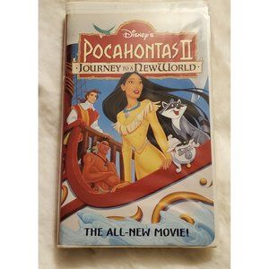 GUC 1995 Disney Pocahontas II 2 Journey New World VHS Clamshell Case VTG Vintage